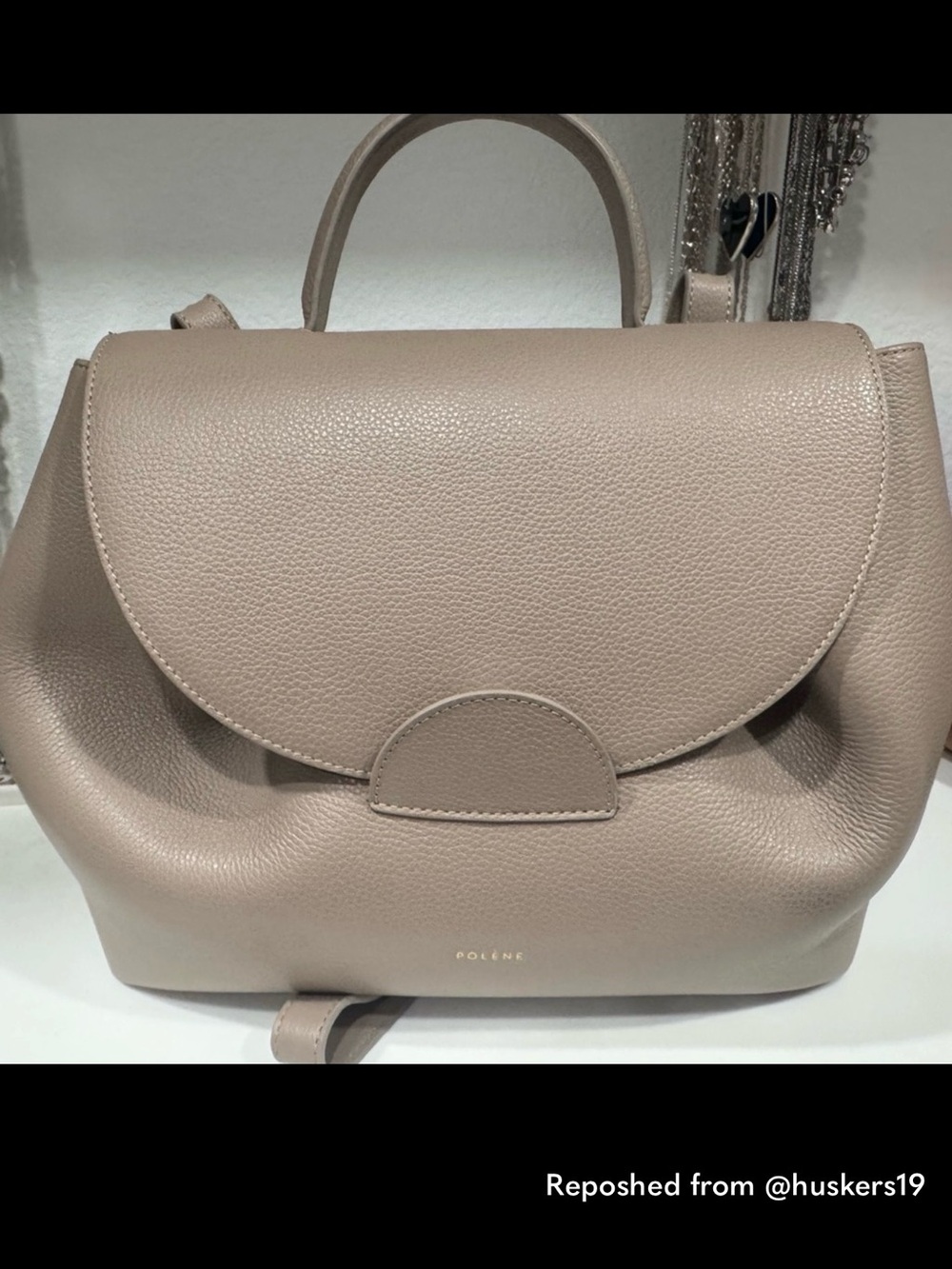 Polène Numero Un Taupe bag